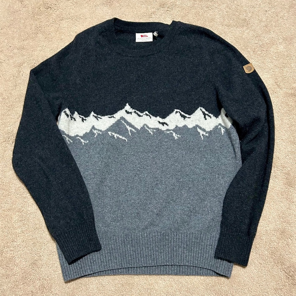 Fjallraven Greenland re-wool sweater Sz M EUC